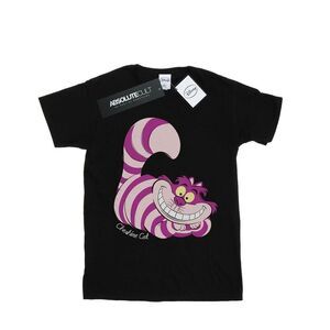 Alice In Wonderland Womens/Ladies Cheshire Cat Boyfriend T-Shirt / Black